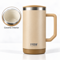BOT671 | 710ml Ceramic Cup - brown