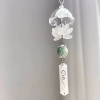KCB27A | JellyFish Keychain - jasmine mint 0.6$