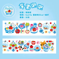 STPK149 | Apple Sticker tape - blue