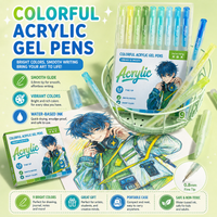 CPB62 | Colorful Acrylic Gel Pens - 9 color - green