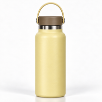 BOT595 | 32oz 946ml Stainless Bottle - Brown Cookie