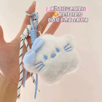 KC313 | White Kitty Keychain