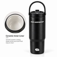 BOT607 | 750ml Ceramic Cup - Black