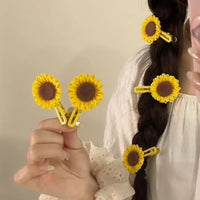 HSC239 | Sunflower Hair Clip 2pcs