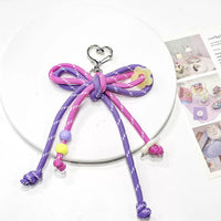 KCB77C | Ribbon Keychain 1pcs 1$ - purple pink