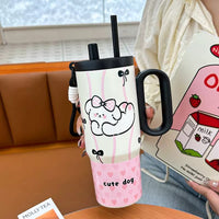 BOT387 | 700ml Stainless Bottle - cute dog