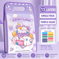 FOL38 | A4 Folder with hangbag - purple