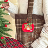 KC123 | Christmas keychain - apple shape