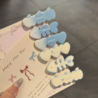 HSC152 | 6pcs Blue Hair Clip
