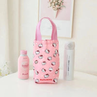 BOT332 | Bottle carry Bag - pink kitty