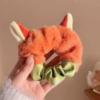 HSC200 | Orange Fox Scrunchies 1pcs