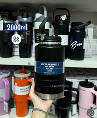 BOT89 | 2000ml 304 Stainless Bottle - black