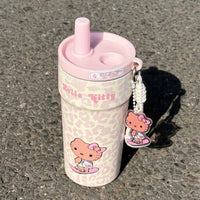 BOT463 | 500ml Kitty Stainless Cup - pink