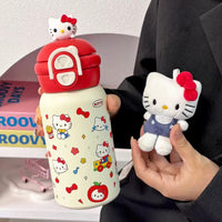 BOT462 | 500ml Kitty Stainless Cup - red