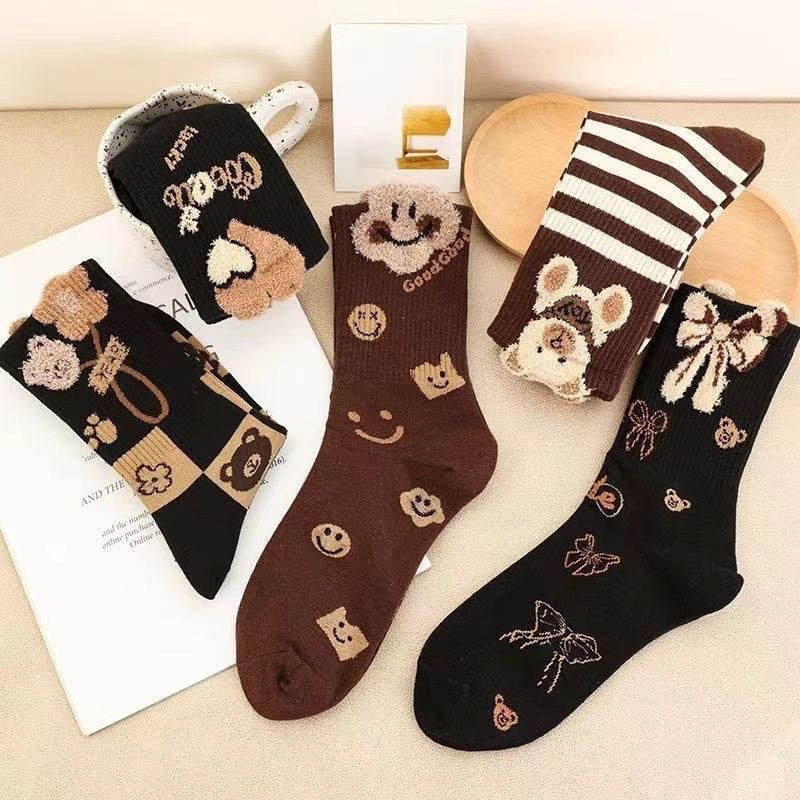 SO63 | Brown Bear Sock 1pair