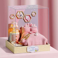 DY27 | DIY Wooden House Toy - pink bedroom