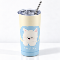 BOT655 | 600ml Stainless Cup - Puppy