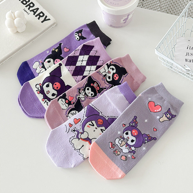 SO28 | Kuromi Sock 1pair 0.75$ random colors