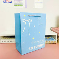 GFT192 | 18.5x24x10cm - Gift Paper Bag - blue