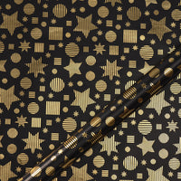 GFT103 | Black Gold Gift wrap / paper wrap 50x70cm