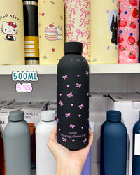 BOT40 | Stainless Bottle - black ribbon  500ml 3.5$
