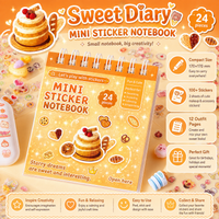 STPK172 | Mini Sticker Book - yellow sweet diary