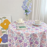 TBCL20 | Table cloth size 1.5x1m - purple flower