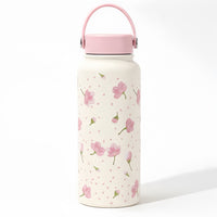 BOT225 | 1000ml Stainless Bottle - Pink Sakura