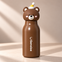BOT519 | 450ml Mini Stainless Bottle - Brown Bear