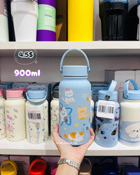 BOT133 | Blue Dog Stainless Bottle 900ml