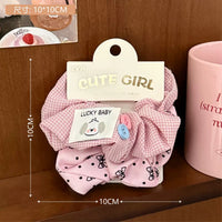 HSC132B | Pink Scrunchie 1set 1.5$