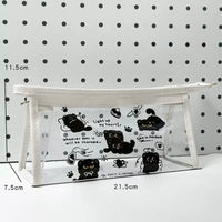 PECS108B | Black Cat Pencil case - white 1$