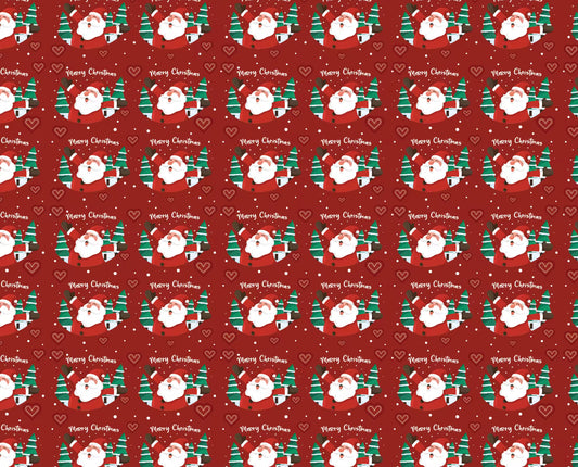 GFT77 | 19x25cm Gift Wrap / Paper ( Christmas Red)