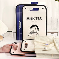FOL26 | A4 13 layers Folder - Boy Milk Tea