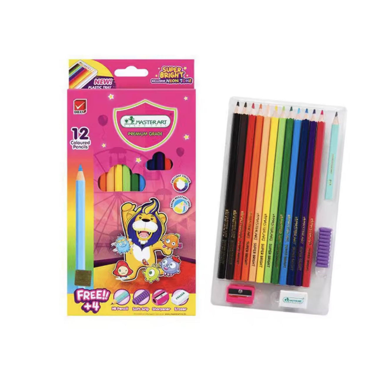 CPB278 | Master Art Premium Grade Color Pencil ( 12pcs) free 4pcs