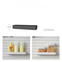 (New Arrival) BKSH01 | Peg board , Wallshelf - black
