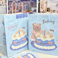 GFT166 | Blue Gift Bag / Paper Bag 21x11x27cm