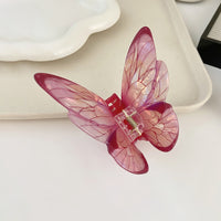 HSC55B | Pink Butterfly Hair Clip 1pcs 2.25$