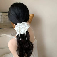 HSC100 | White Scrunchie 1pcs 1.5$