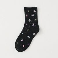 SO80 | White Planet Sock 1pair 0.65$