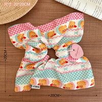 HSC163 | Square Bear Scrunchie 1pcs 1.25$