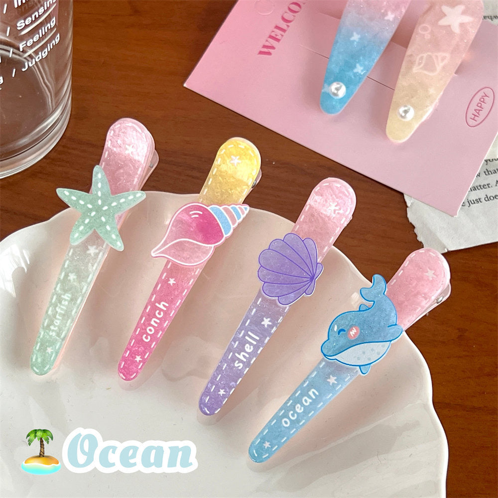 HSC74 | Ocean Rainbow Hair Clip 2pcs