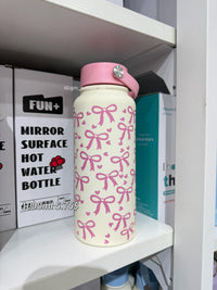 BOT134 | 1000ml Stainless Bottle - Pink ribbon
