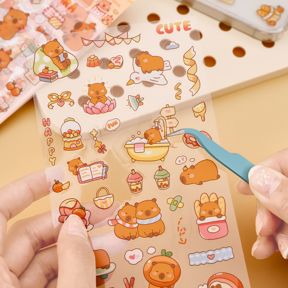 STPK19 | Capybara Sticker sheet