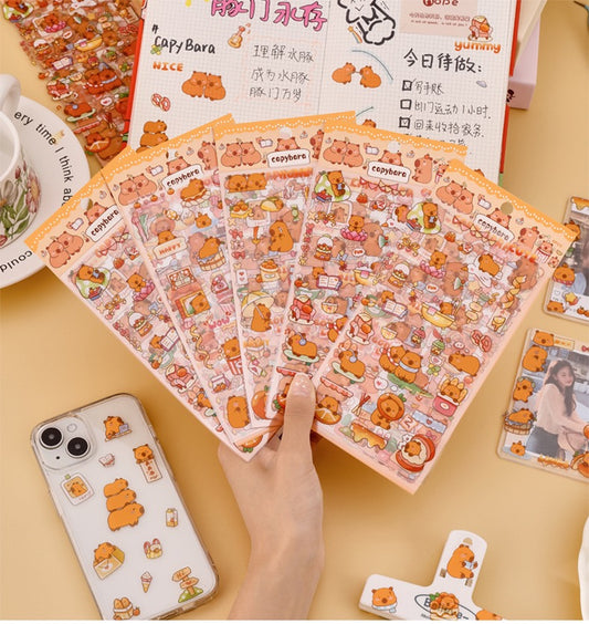 STPK19 | Capybara Sticker sheet