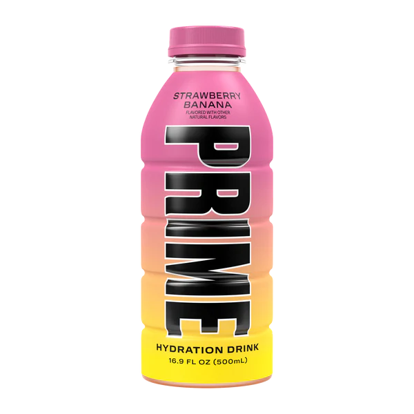 SSK06 | Prime Hydration Drink, Strawberry Banana 16.9 fl oz (Single Bottle)