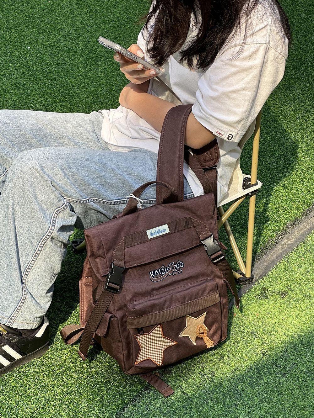 ZB159 | Bag , backpack  (brown)