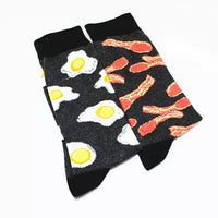 SO184 | Long Sock 1pair - egg& bacon 1$