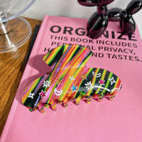 HSC363 | Rainbow Hair Clip 1pcs 2$
