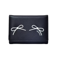 WA137C | Ribbon Purse / Wallet - Black 2.5$
